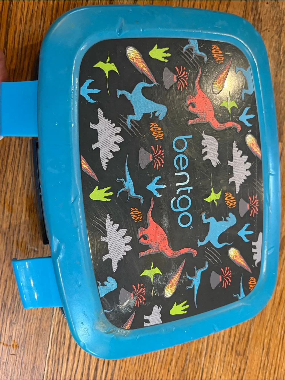Kids Dinosaur Backpack Set in Black & Turquoise